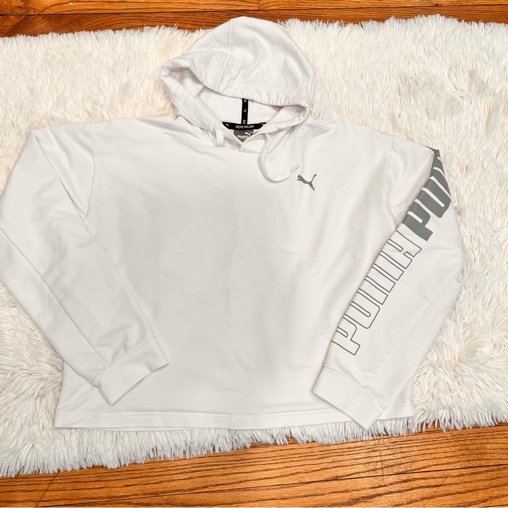Puma women keeps you dry cropped‎ hoodie size L